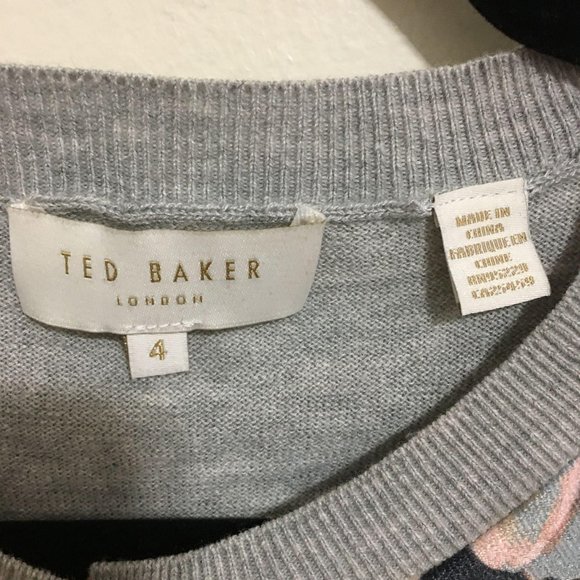 TED BAKER naveya eloquent jacquard cardigan D20 - Picture 5 of 5
